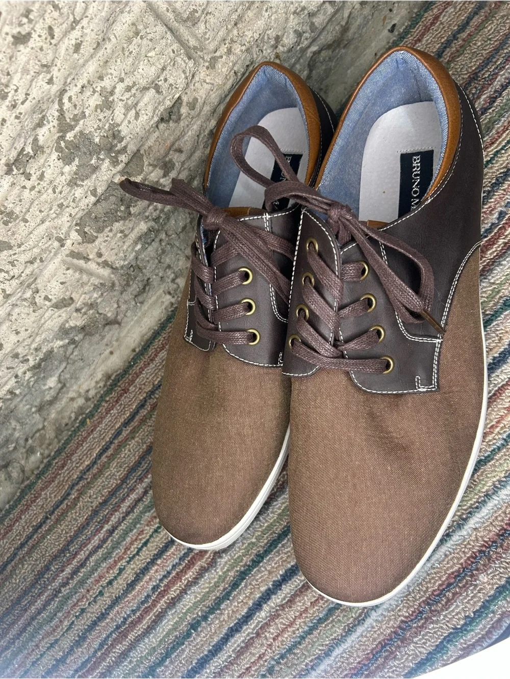 Men's Casual Oxford-Inspired Sneakers Size 10.5 Business Casual Work Attire